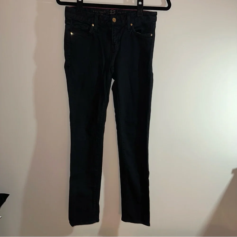 Kate Spade black skinny jeans - play hooky perry street 25 - Picture 2 of 8